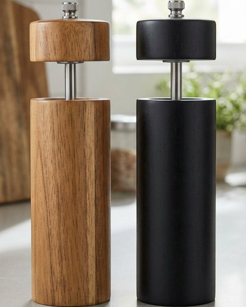 Ympxg Ashturn Manual Salt Pepper Grinder Set 7 in Acacia Pair - Lifestyle view