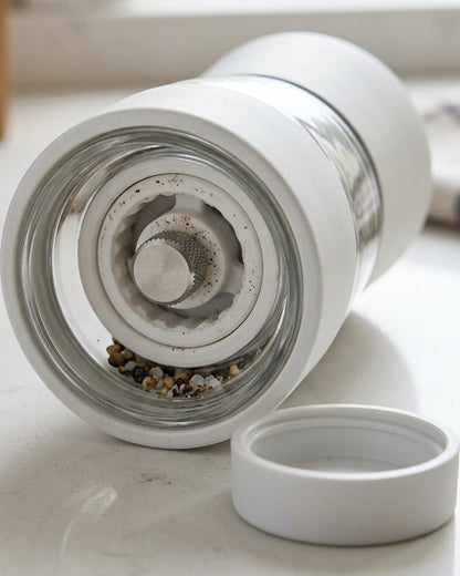 Ympxg Manual Ceramic Core Spice Grinder Set White 8 in